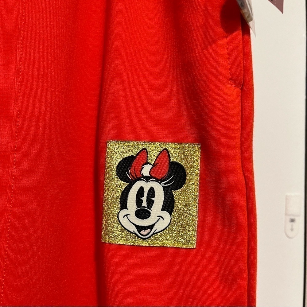 Disney Store Minnie Mouse Ponte Pants Red Orange Large R - Picture 6 of 10
